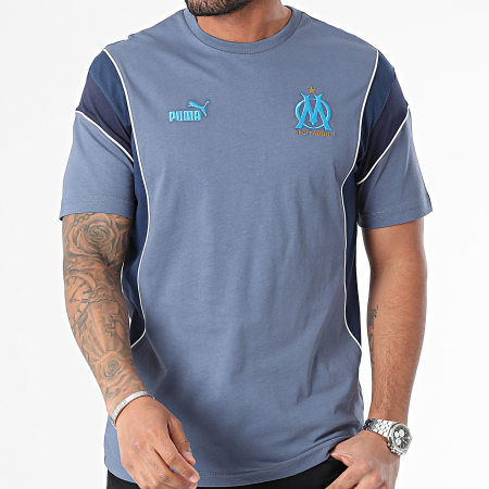 Puma - OM Camiseta Cuello Redondo 774068 Azul