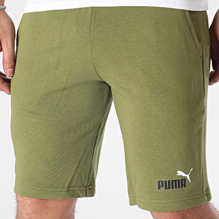 Puma - Pantaloncini da jogging 586766 Verde Khaki
