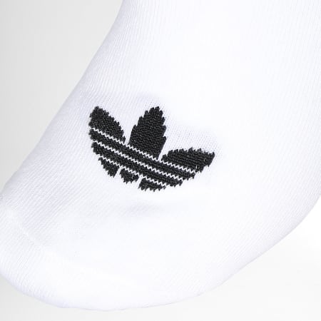 Adidas Originals - Lote de 6 pares de calcetines Trefoil Liner IJ5623 Blanco