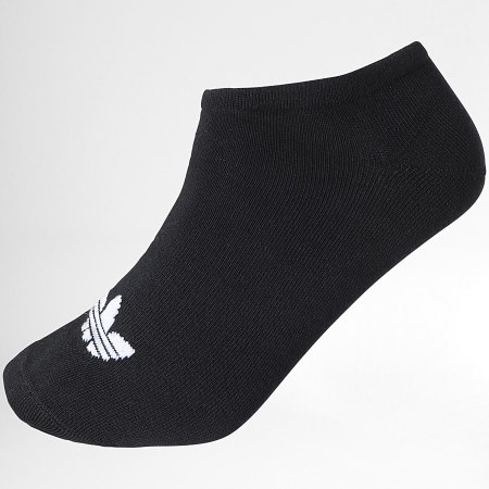 Adidas Originals - Lote de 6 pares de calcetines Trefoil Liner IJ5624 Negro