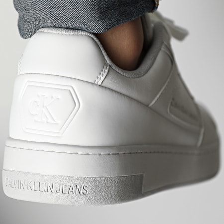 Calvin Klein - Cupsole Low Leather Triple Bright White Zapatillas