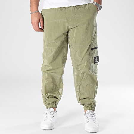 Calvin Klein - 4695 Pantalones cargo verde caqui