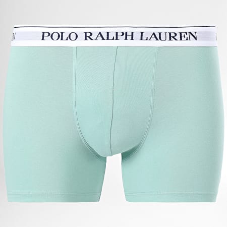Polo Ralph Lauren - Lot De 3 Boxers Vert Clair Lila Bleu Marine
