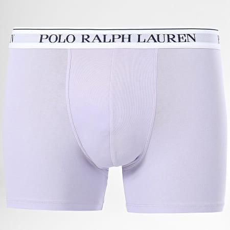 Polo Ralph Lauren - Lot De 3 Boxers Bleu Clair Lila Bleu Marine