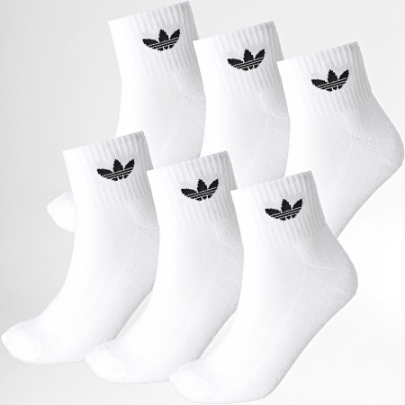 Adidas Originals - Pack De 6 Pares De Calcetines IJ5627 Blancos
