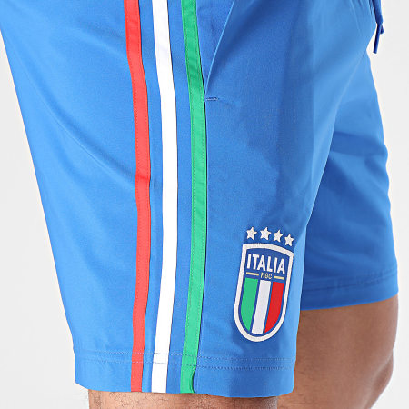 Adidas Sportswear - FIGC IR9911 Pantaloncini da jogging a righe blu reale