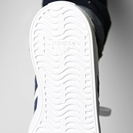 Adidas Performance - VL Court 3.0 Zapatillas ID6287 Nube Blanco Azul Oscuro Mejor Escarlata
