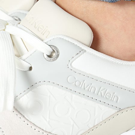 Calvin Klein - Donna Elevated Runner Mono Mix 1869 Dk Ecru White Sneakers