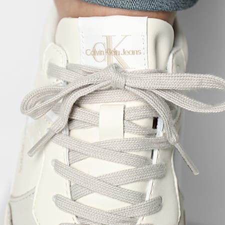 Calvin Klein - Zapatillas Classic Cupsole Low 0885 Creamy White Eggshell