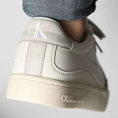 Calvin Klein - Classic Cupsole Low 0885 Creamy White Eggshell Sneakers