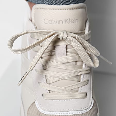 Calvin Klein - Baskets Lace Up Mix 1280 Dark Ecru Mix