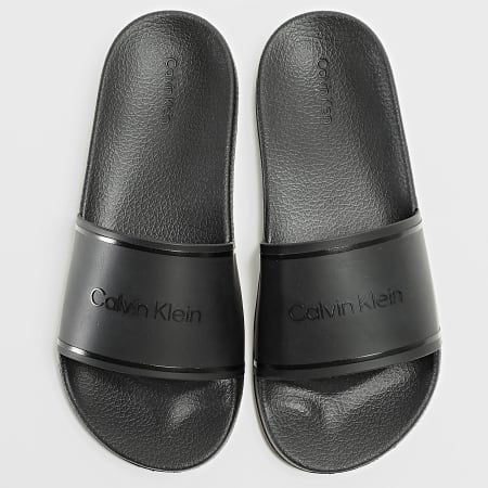 Calvin Klein - Claquettes Femme Pool Slide Rubber 2000 Noir