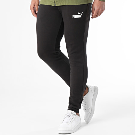Puma - Tuta Clean con zip e pantaloni da jogging 585840 Khaki Verde Nero