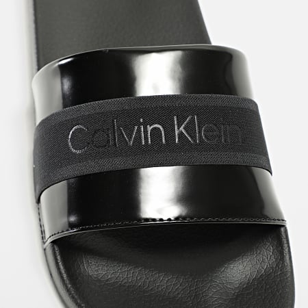 Calvin Klein - Claquettes Pool Slide Web 1359 Noir