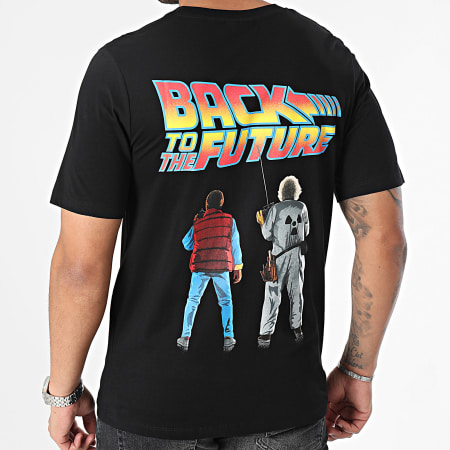 Jack And Jones - Camiseta Back To The Future Negra