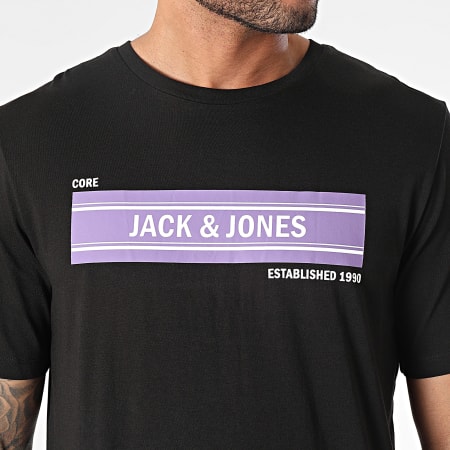 Jack And Jones - Maglietta oblunga nera