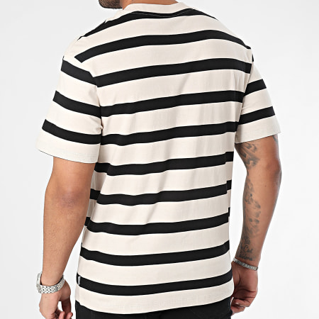 Jack And Jones - Camiseta Kart Stripe Beige Negro