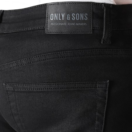 Only And Sons - Jean Slim Loom Noir
