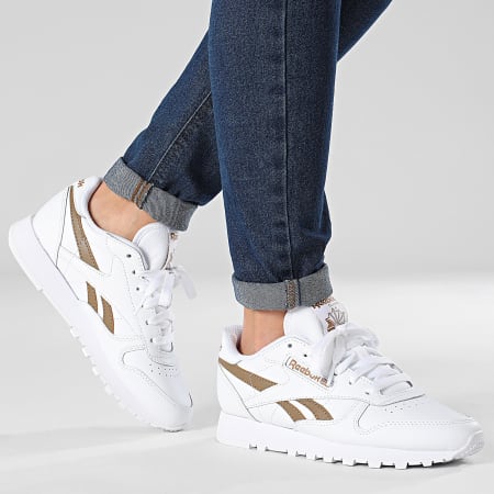 Reebok - Baskets Femme Classic Leather 100074357 White Brown