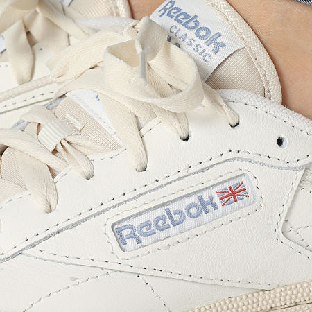 Reebok - Club C 85 Sneakers Donna 100074235 Chalk Pap White Vinyl Blue