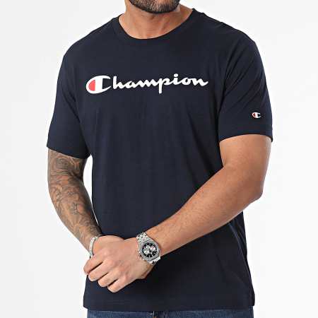 Champion - Tee Shirt Col Rond 219831 Bleu Marine