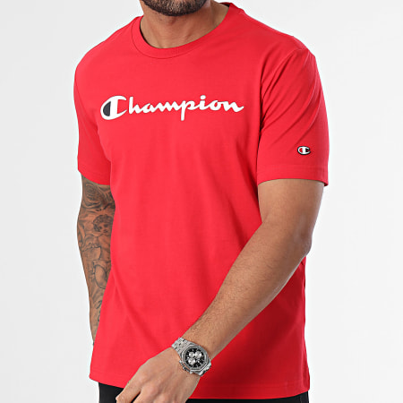 Champion - T-shirt girocollo 219831 Rosso