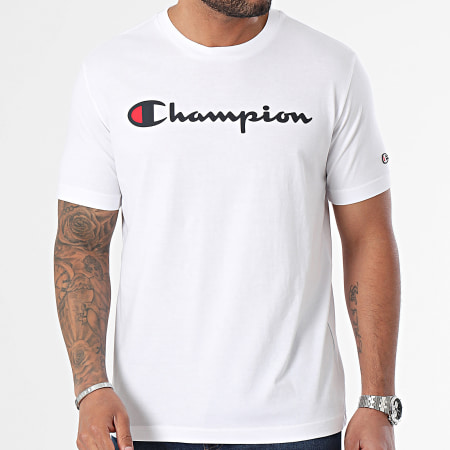 Champion - T-shirt girocollo 219831 Bianco