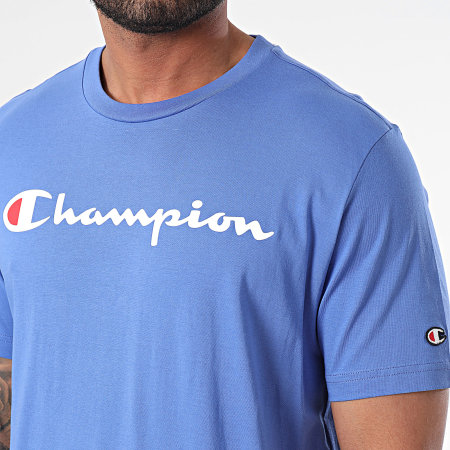 Champion - Tee Shirt Col Rond 219831 Bleu