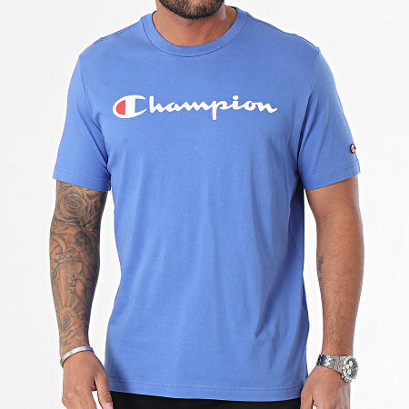 Champion - Tee Shirt Col Rond 219831 Bleu