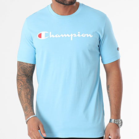 Champion - Maglietta con scollo rotondo 219831 Azzurro