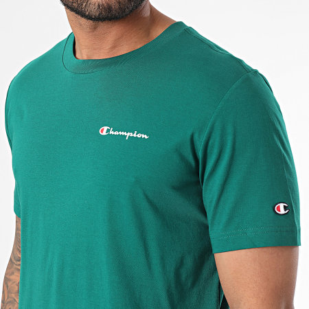 Champion - Camiseta cuello redondo 219838 Verde oscuro