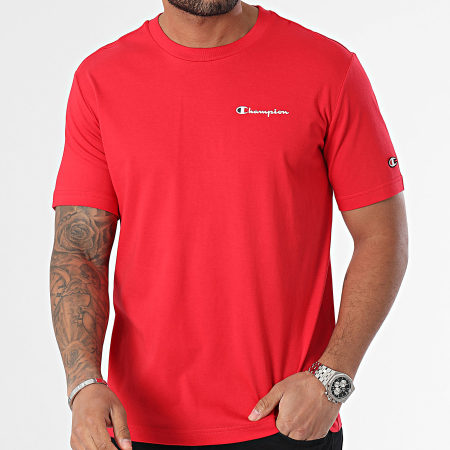 Champion - T-shirt girocollo 219838 Rosso