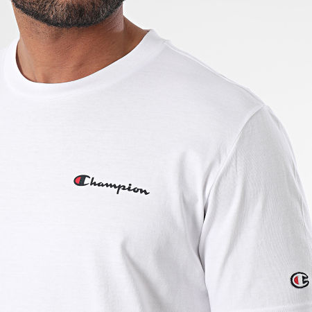 Champion - T-shirt girocollo 219838 Bianco