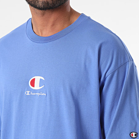 Champion - Tee Shirt Col Rond 219847 Bleu