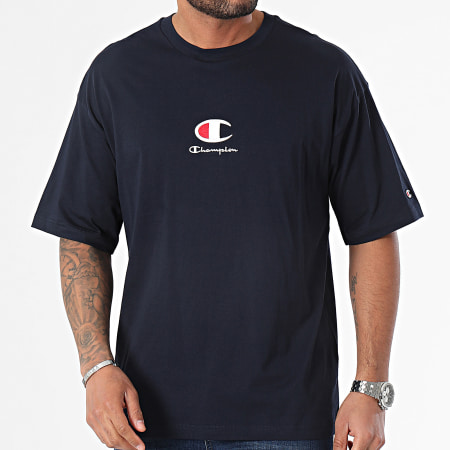 Champion - Tee Shirt Col Rond 219847 Bleu Marine