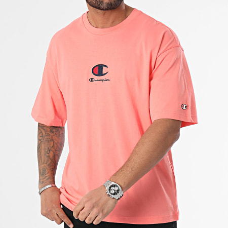 Champion - Camiseta Cuello Redondo 219847 Rosa Salmón