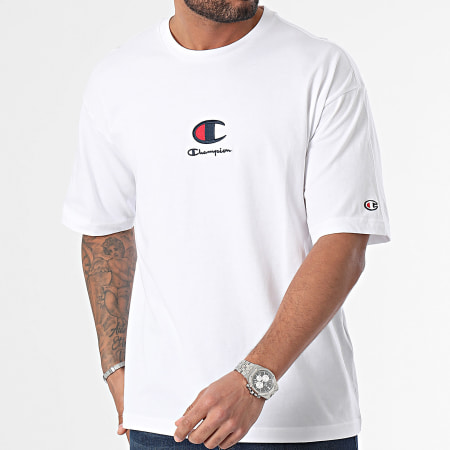 Champion - T-shirt girocollo 219847 Bianco