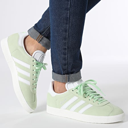 Adidas Originals - Baskets Femme Gazelle IE0442 Semi Green Spark S24 Cloud White
