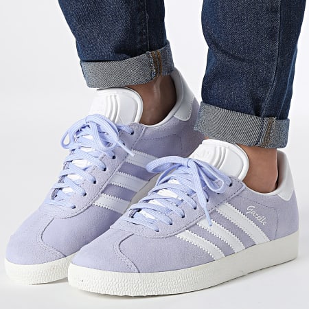 Adidas Originals - Gazelle Zapatillas Mujer IE0444 Tono Violeta Calzado Blanco