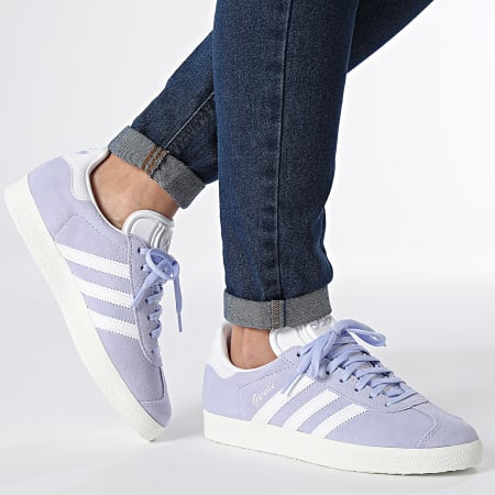 Adidas Originals - Gazelle Zapatillas Mujer IE0444 Tono Violeta Calzado Blanco