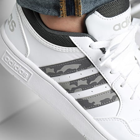 Adidas Sportswear - Hoops 3.0 Sneakers ID1115 Calzature Bianco Grigio Sei Grigio Due