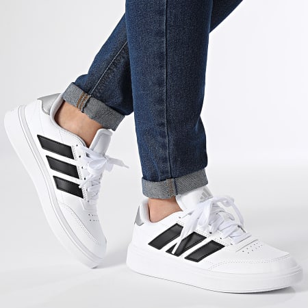 Adidas Sportswear - Courtblock Sneakers donna IF6493 Footwear White Core Black Silver Metallic