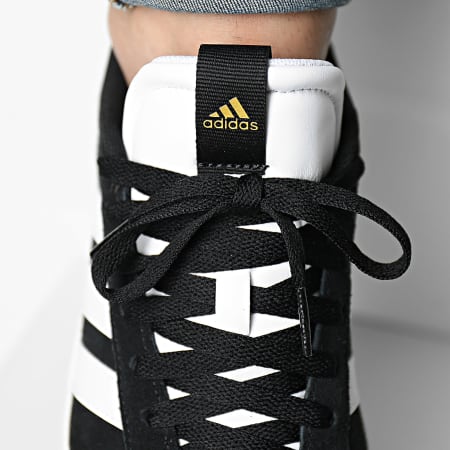 Adidas Performance - VL Court 3.0 Zapatillas ID6279 Core Negro Calzado Blanco Oro Metálico