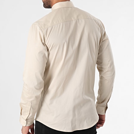 Jack And Jones - Chemise A Manches Longues Cardiff Beige