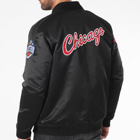 Mitchell and Ness Veste Bomber NBA Satin Bomber Chicago Bulls