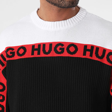 HUGO - Pull Stimoh 50499995 Noir Blanc