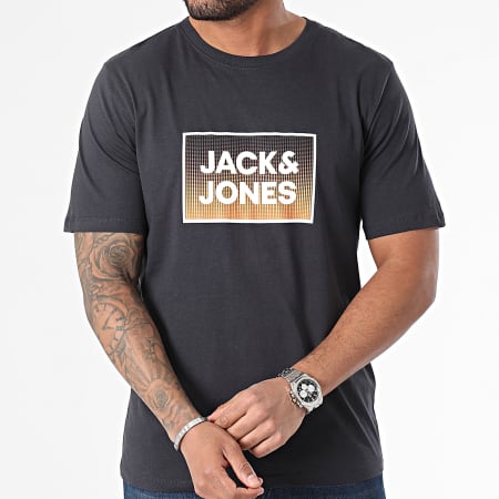 Jack And Jones - Maglietta Steel con scollo rotondo blu navy
