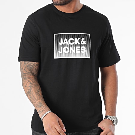 Jack And Jones - Tee a girocollo in acciaio nero