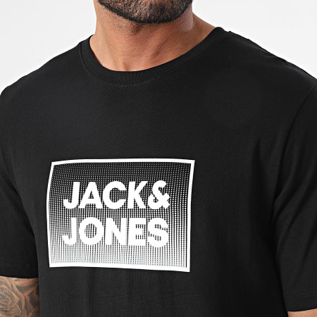 Jack And Jones - Tee Shirt Col Rond Steel Noir
