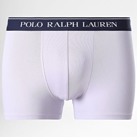 Polo Ralph Lauren - Lot De 5 Boxers Beige Bleu Vert Violet Bleu Marine